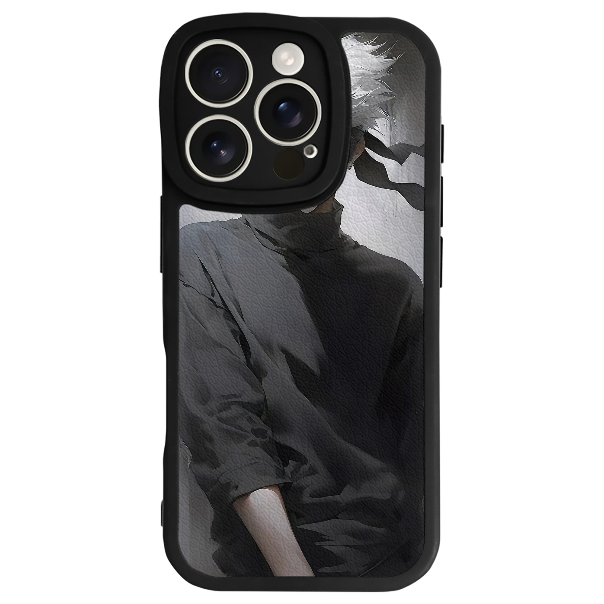 （画像用） 呪術廻戦 Jujutsu Kaisen 【iPhone 16シリーズ対応】シリコンスマホケース（レザー調） 材質：シリコン